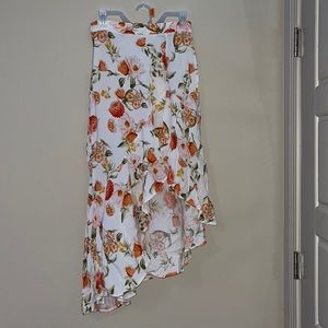 Floral Hi-Lo Skirt